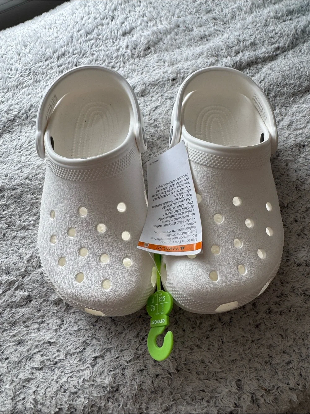 Kids White Crocs - Comfortable Slip-On Shoes